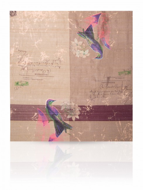 Палантин Женский SN-VINTAGE.BIRD/BROWN